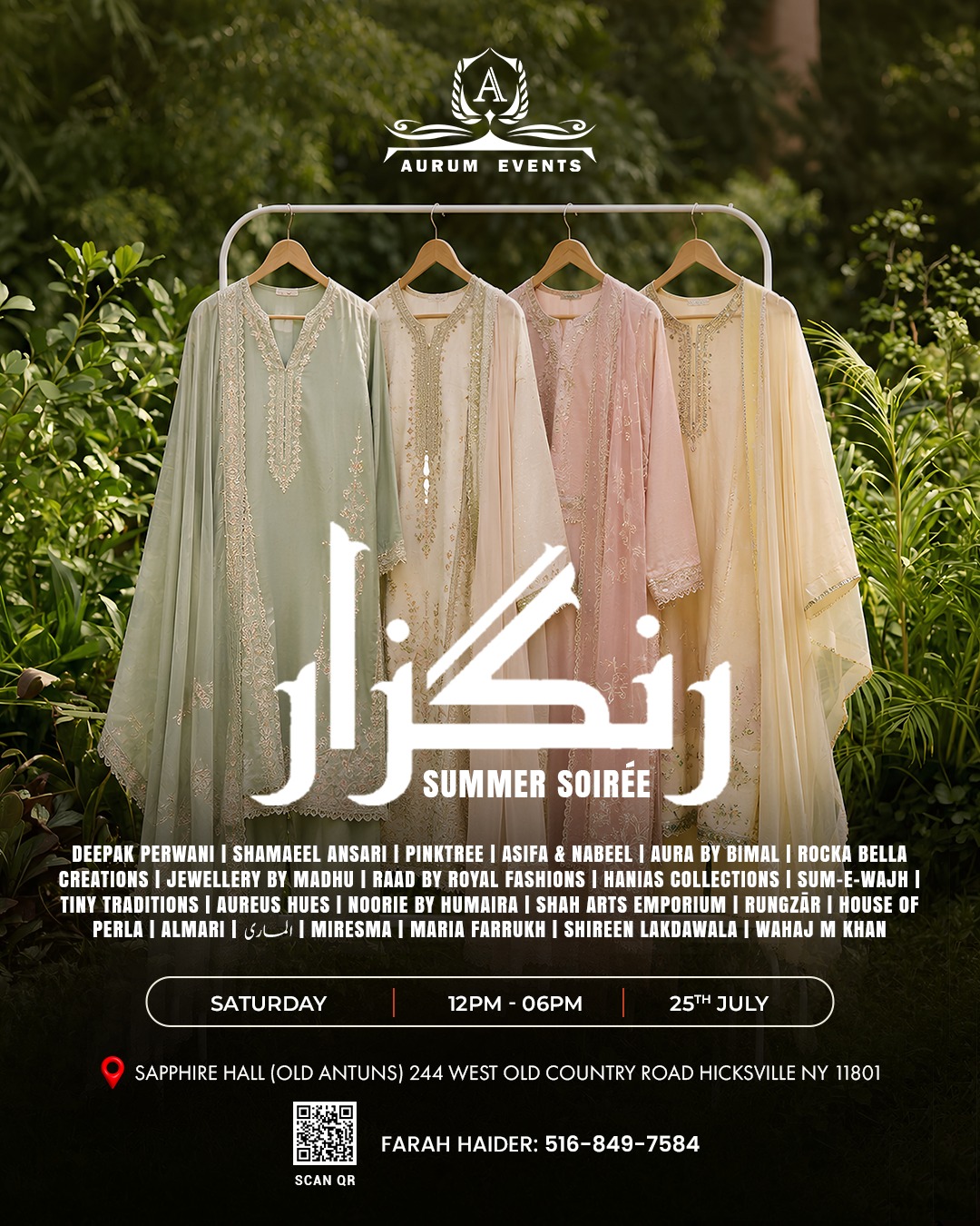 Aurum Events Rangzar showcase banner for 25th July