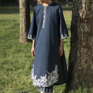 Stitched Embroidered Jacquard Shirt
